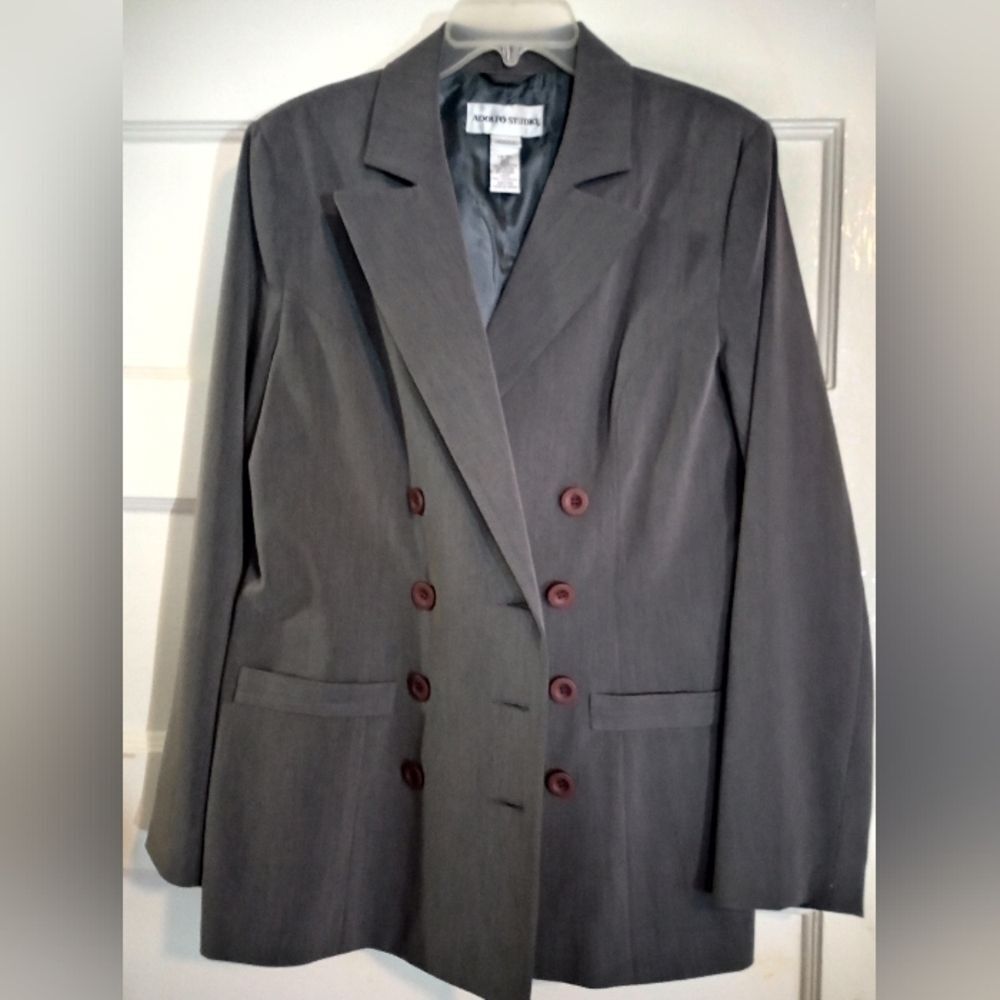 Adolfo studio women's jacket size 10 Gray